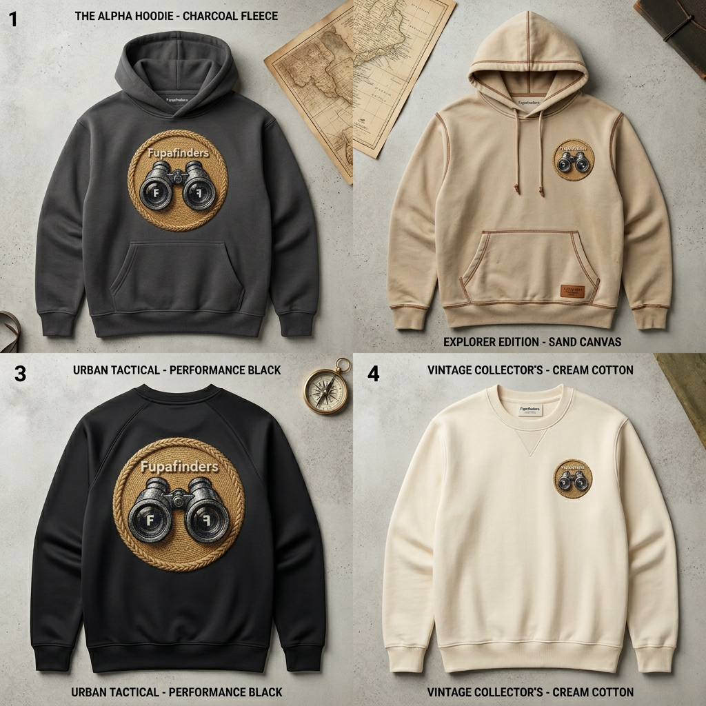Fupafinders merch design detail